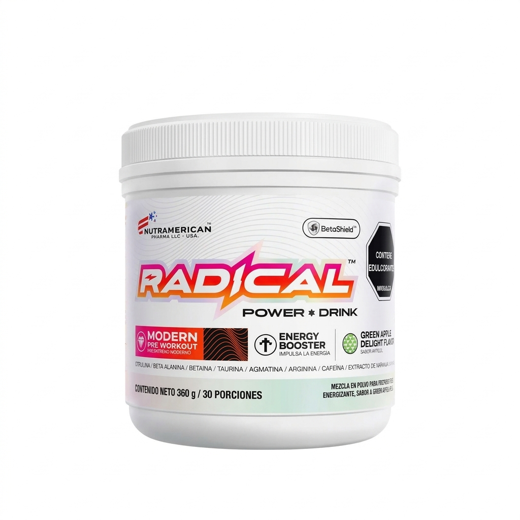 Radical Pre Entreno Power Drink Nutramerican